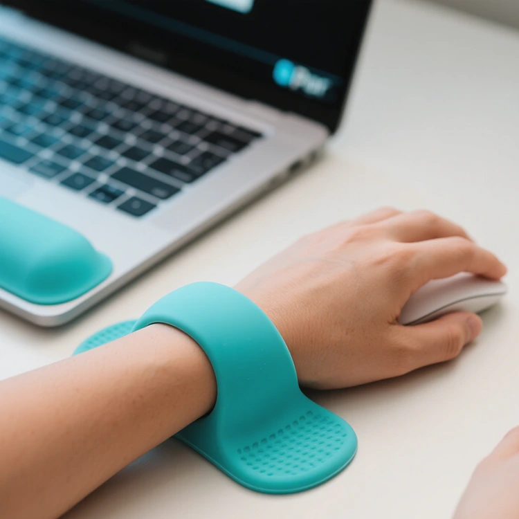 Ergonomická myši Silikonové zápěstí odpočinek