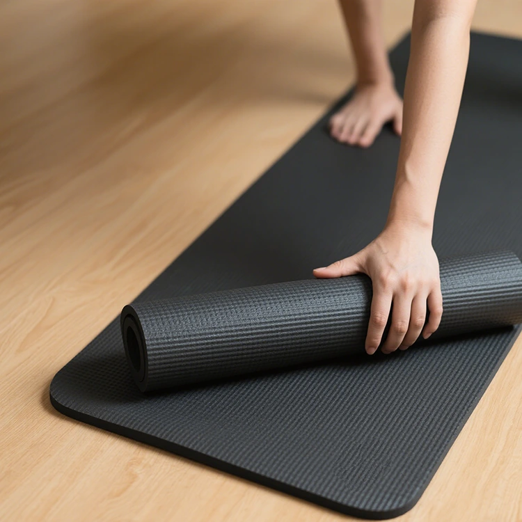 Non-Slip Antimicrobial Rubber Yoga Mat